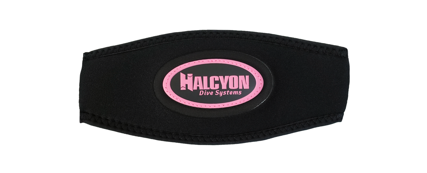 Halcyon Neoprene Logo Mask Strap Cover - Pink