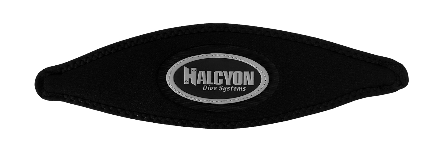 Halcyon Neoprene Logo Mask Straps w/ Velcro - Grey