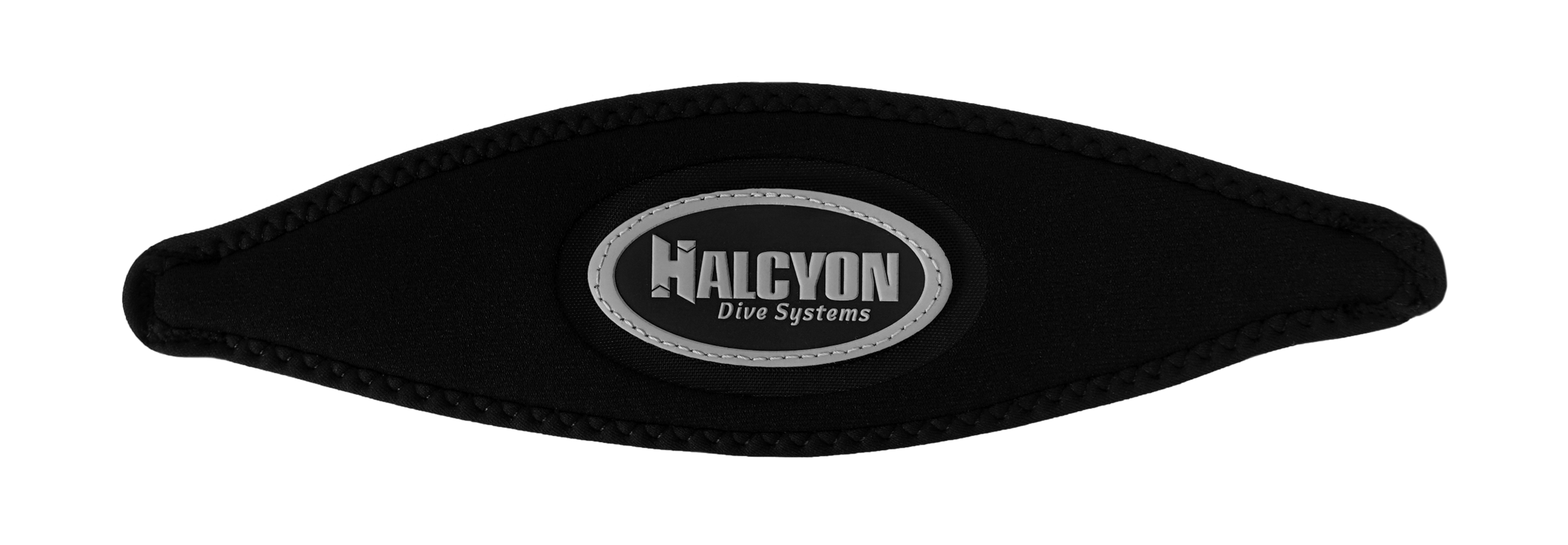 Halcyon Neoprene Logo Mask Straps w/ Velcro - Grey