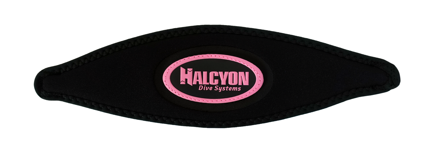 Halcyon Neoprene Logo Mask Straps w/ Velcro - Pink