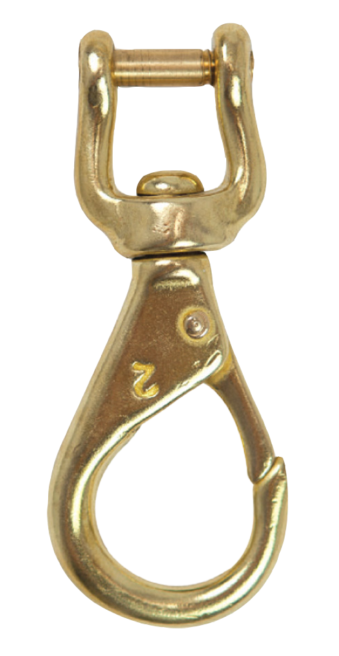 Highland 3.4" Brass Shackle Snap Hook