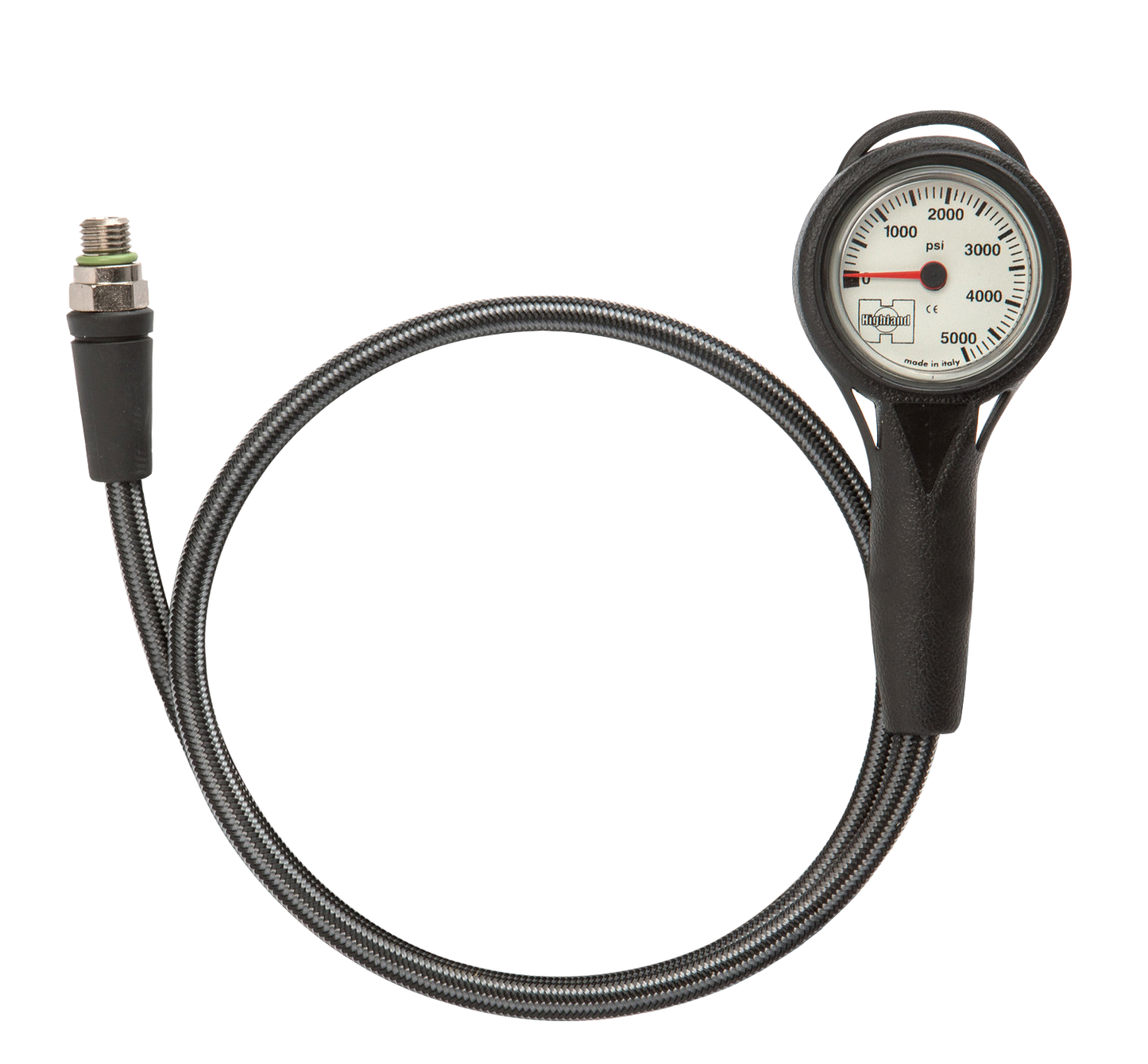 Highland Thin-Line Pressure Gauge Complete Miflex Hose