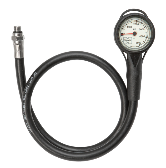 Highland Thin-Line Pressure Gauge Complete Rubber Hose