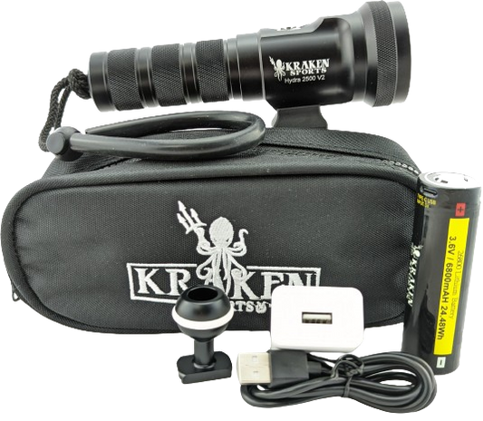 Kraken Hydra 2500 V2 Dive Light