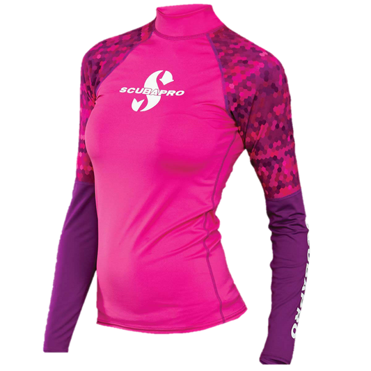 ScubaPro UPF50 Long Sleeve Women's Rash Guard - Pink