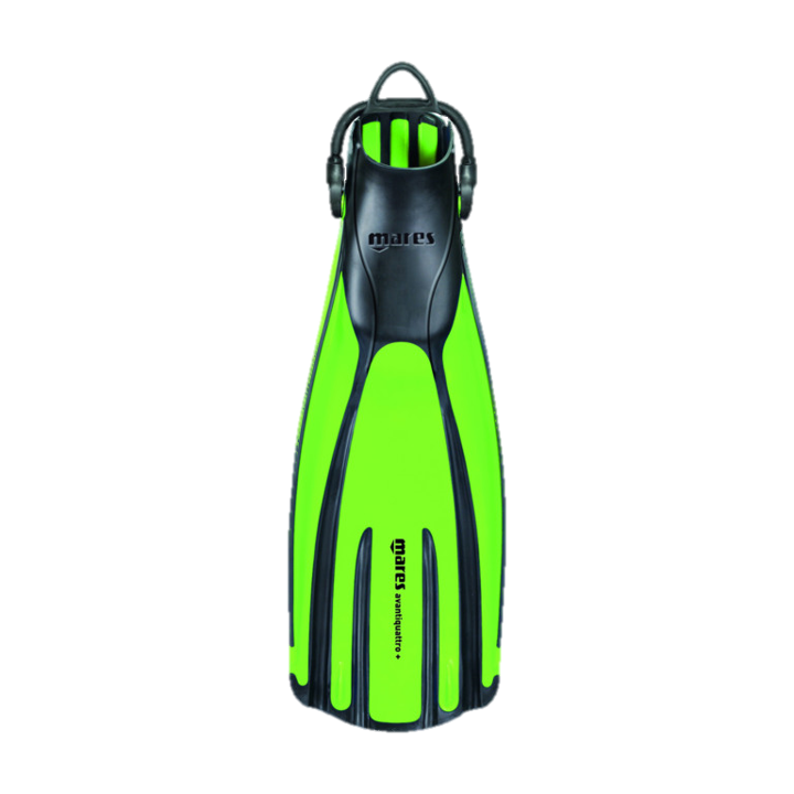 Mares Avanti Quattro Plus Open Heel Bungee Strap Fin - Lime