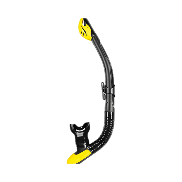 Mares Ergo Dry Snorkel - Black & Yellow