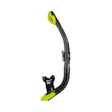 Mares Ergo Dry Snorkel - Black & Lime