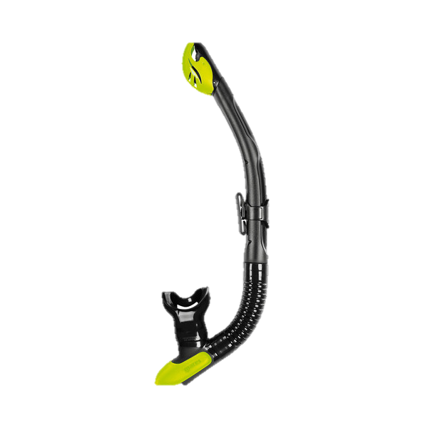 Mares Ergo Dry Snorkel - Black & Lime