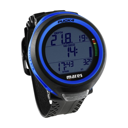 Mares Puck 4 Dive Computer - Black & Blue