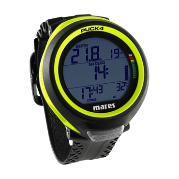 Mares Puck 4 Dive Computer - Black & Yellow