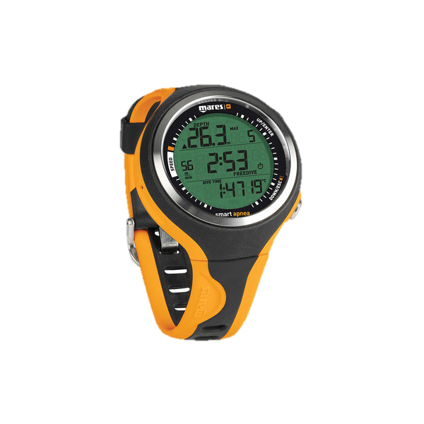 Mares Smart Apnea Dive Computer - Black & Orange