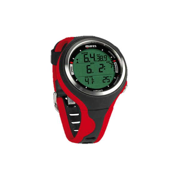 Mares Smart Wrist Dive Computer - Black & Red