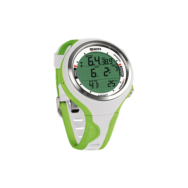 Mares Smart Wrist Dive Computer - White & Lime