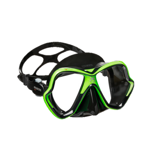 Mares X-Vision Dive Mask - Black & Lime