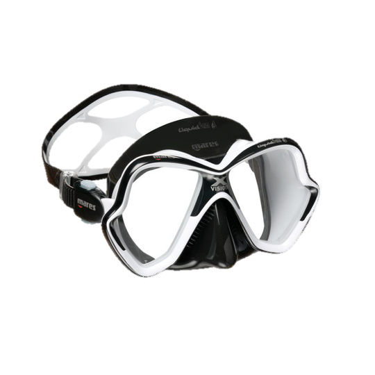 Mares X-Vision Ultra LiquidSkin Dive Mask - Black & White