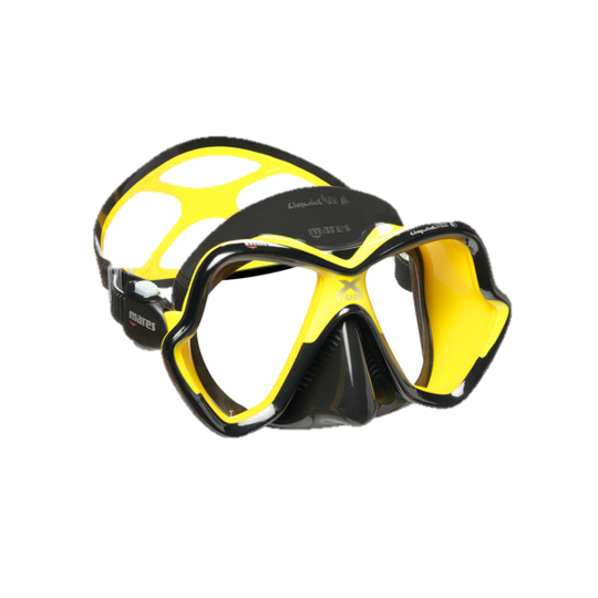 Mares X-Vision Ultra LiquidSkin Dive Mask - Black & Yellow