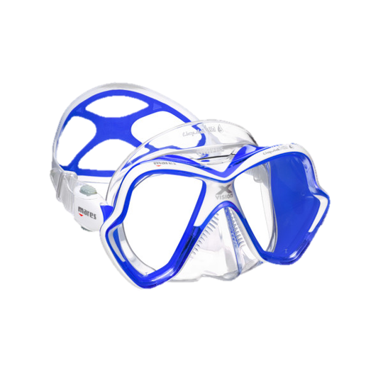 Mares X-Vision Ultra LiquidSkin Dive Mask - Blue & Clear