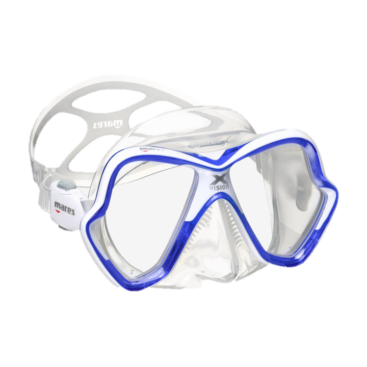 Mares X-Vision Mask Clear/White/Blue