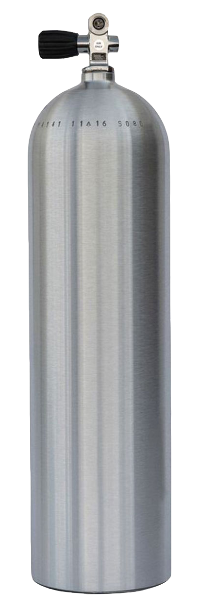 Metal Impact Aluminum 80 Cylinder Brushed No Coat