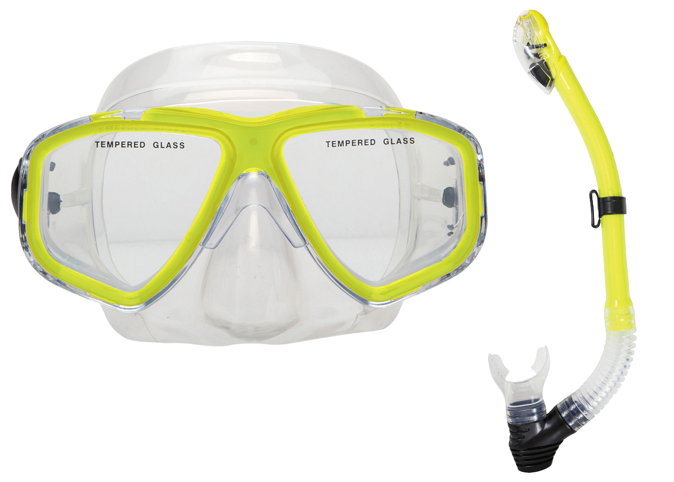 OceanWays Caribbean Mask & Snorkel Combo Yellow