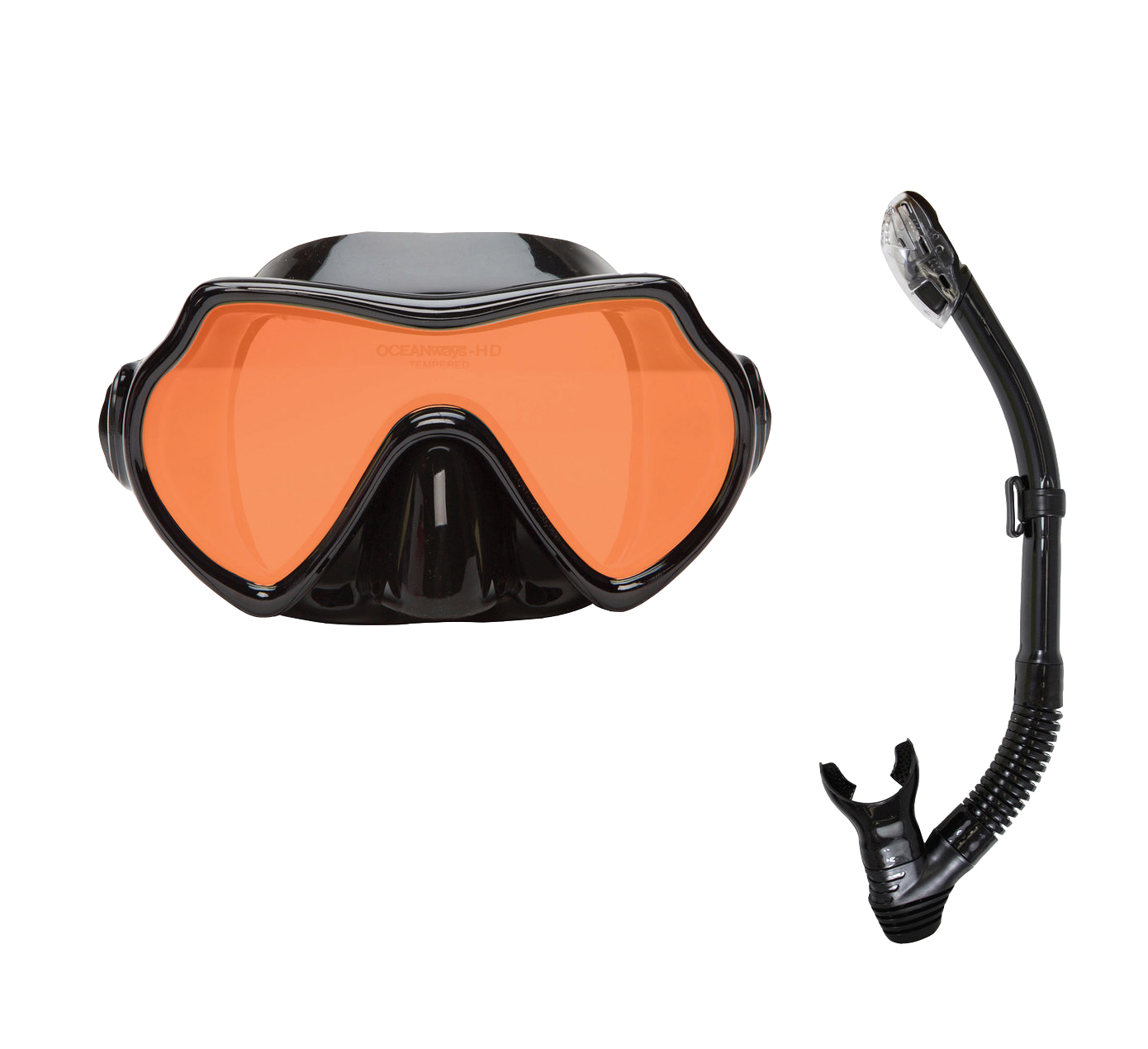 OceanWays SeeSharp Dry Mask & Snorkel Combo