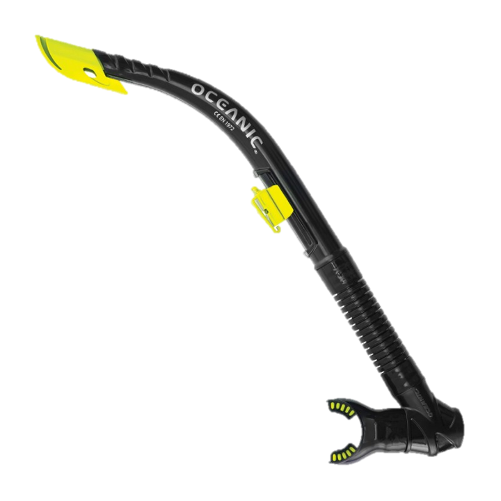 Oceanic Arid Semi-Dry Snorkel - Black & Yellow