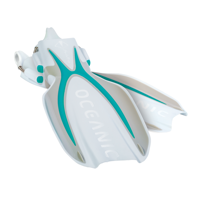 Oceanic Manta Ray Fins - Sea Blue & White