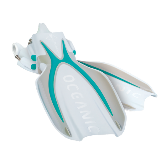 Oceanic Manta Ray Fins - Sea Blue & White