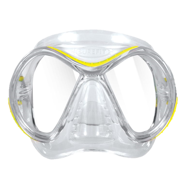 Oceanic OceanVu Mask - Clear & Yellow