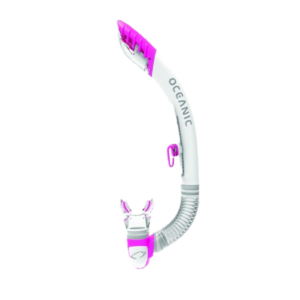 Oceanic Ultra Dry 2 Snorkel - White/Pink