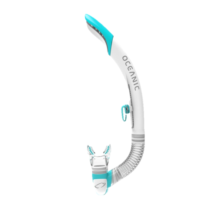 Oceanic Ultra SD Snorkel - White & Sea Blue