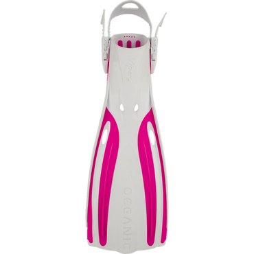 Oceanic Viper 2 Open Heel Fins - White & Pink