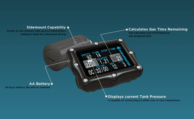 Shearwater Perdix OC/CC/Trimix Computer