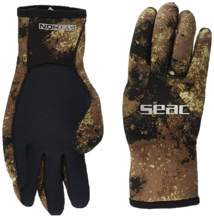 SEAC Python 3.5mm Scuba Diving Gloves, Camo