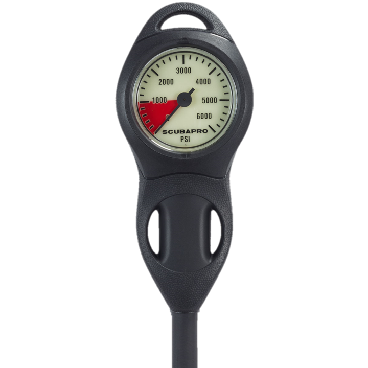 ScubaPro Pressure Gauge U-Line 04 cpl psi (w/hose & boot)