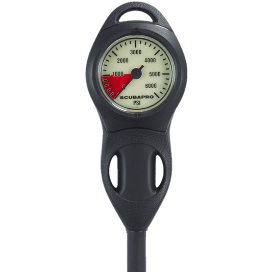 ScubaPro Pressure Gauge U-Line 04 cpl psi (w/hose & boot)