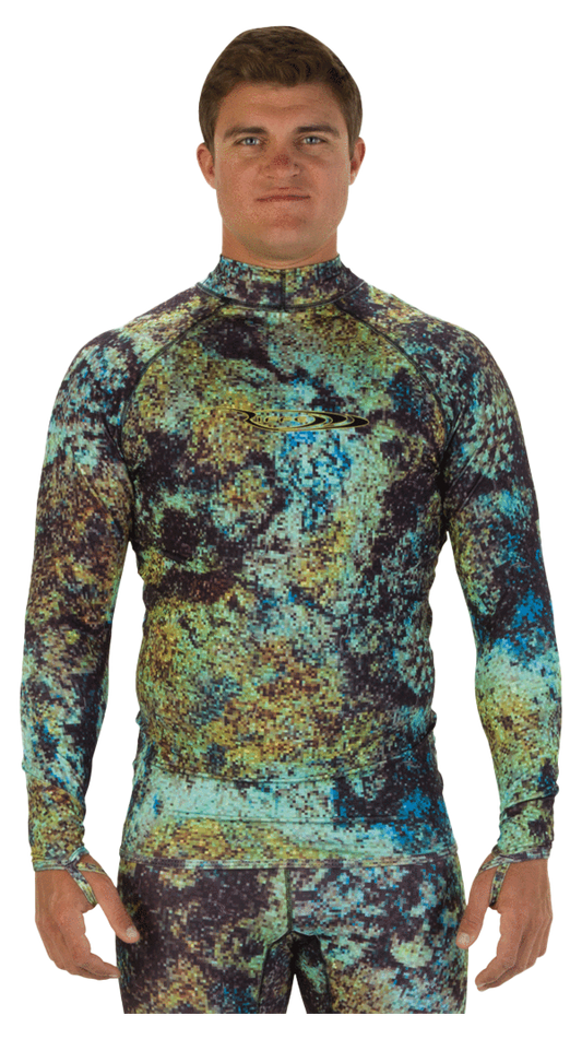 Riffe Non-Hood Lycra Rash Guard Top (Non-HoodLong Sleeve)