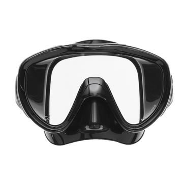 ScubaPro Flux Mask Black with Black Skirt Front