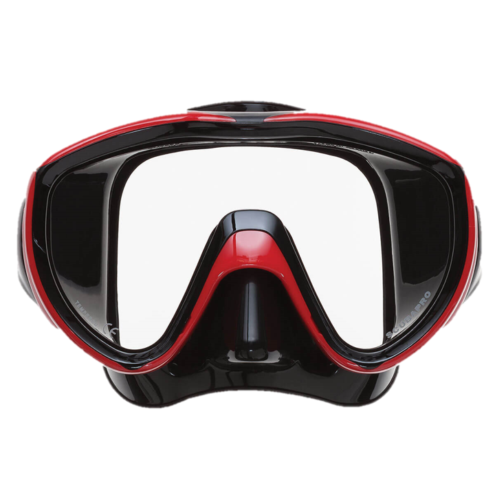 ScubaPro Flux Mask Metallic Red with Black Skirt