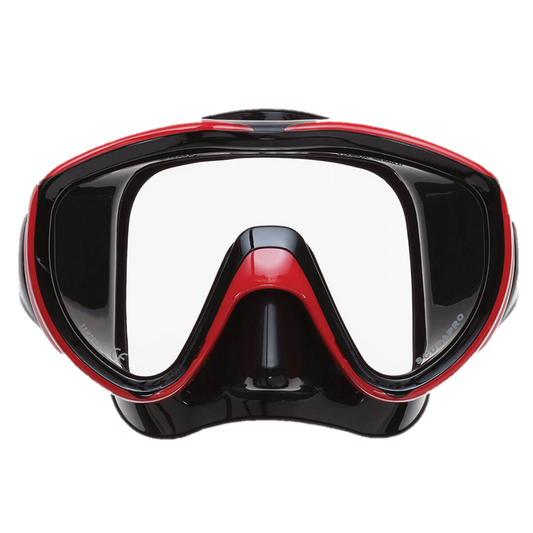 ScubaPro Flux Mask Metallic Red with Black Skirt