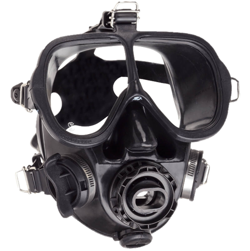 ScubaPro Full Face Mask with QD and Bag Black with Black Skirt