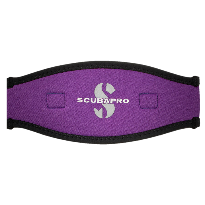 Neoprene Mask Strap,  2.5MM - Black/Purple