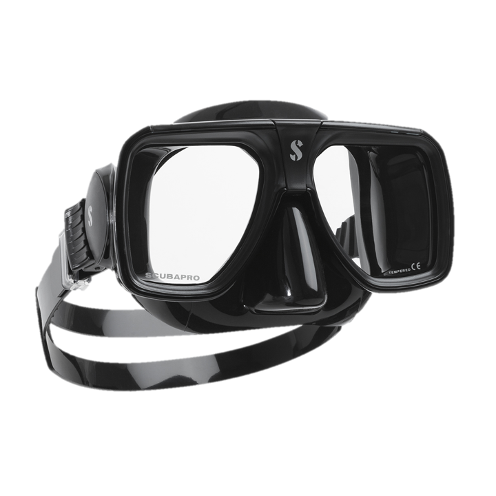 ScubaPro Solara Dive Mask Black with Black Skirt