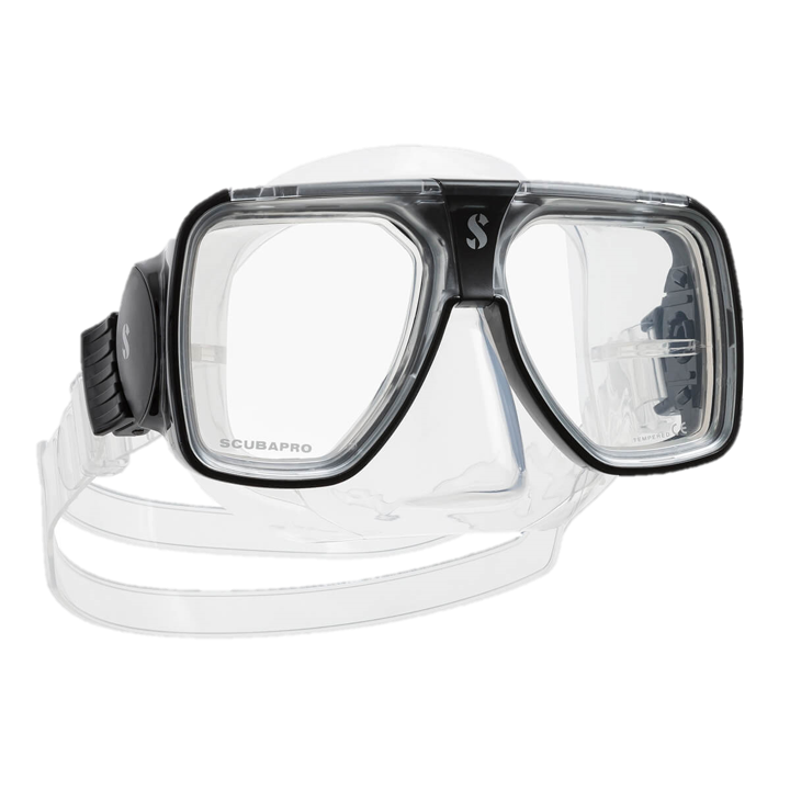 ScubaPro Solara Dive Mask Black with Clear Skirt