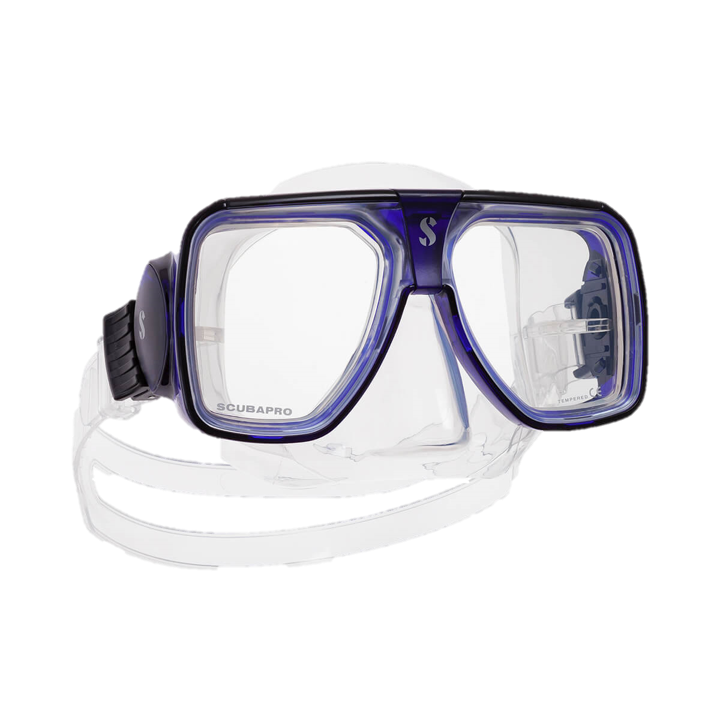 ScubaPro Solara Dive Mask Blue with Clear Skirt