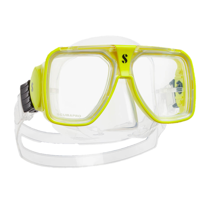 ScubaPro Solara Dive Mask Yellow with Clear Skirt