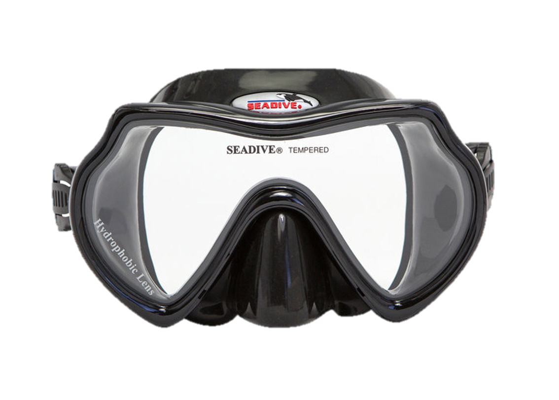 SeaDive Eagleye Hydrophobic Mask - Black Silicone