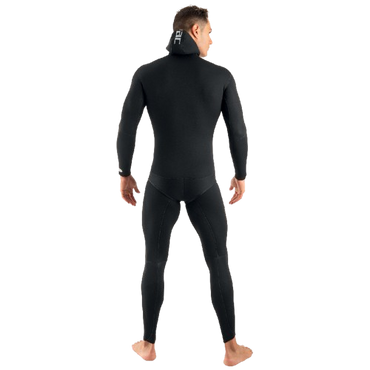 Seac Black Shark 7mm Men's Wetsuit Back View