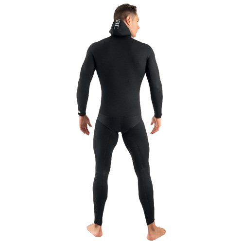 Seac Black Shark 3mm Men's Wetsuit Back View